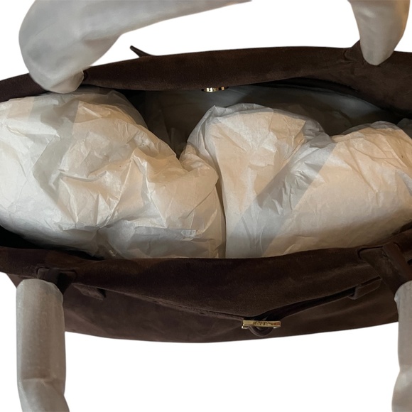 Manu Atelier Le chambon 35 Deep Brown Suede bag - Picture 3 of 6